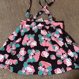 Hello Kitty skirt with suspenders
